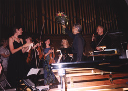 With the Windham Festival String Orchestra following the July 12, 2003 Opening Night Concert