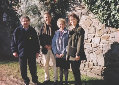 In Swansea with Trefor Ellis, Aeron Thomas-Ellis (Dylan Thomas’ daughter) and Magdalena